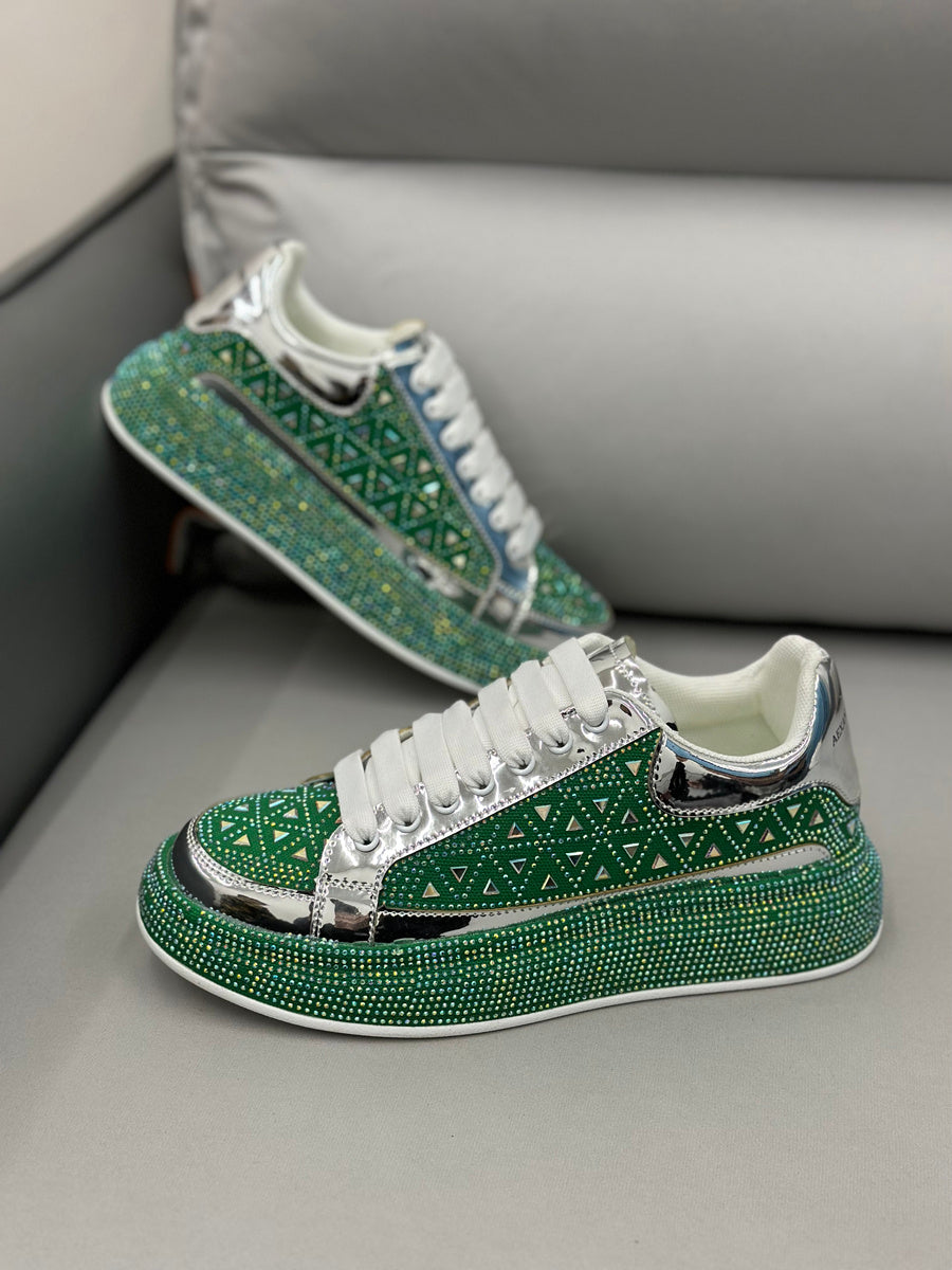 Men's Low-top Rhinestone Sneakers