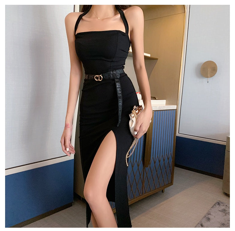 Black Halter Dress