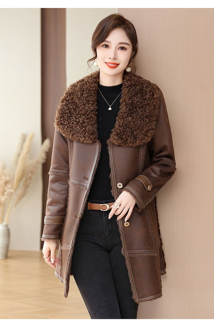 Mid-length Velvet Coat