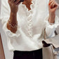 V-neck Ruffled Sweater