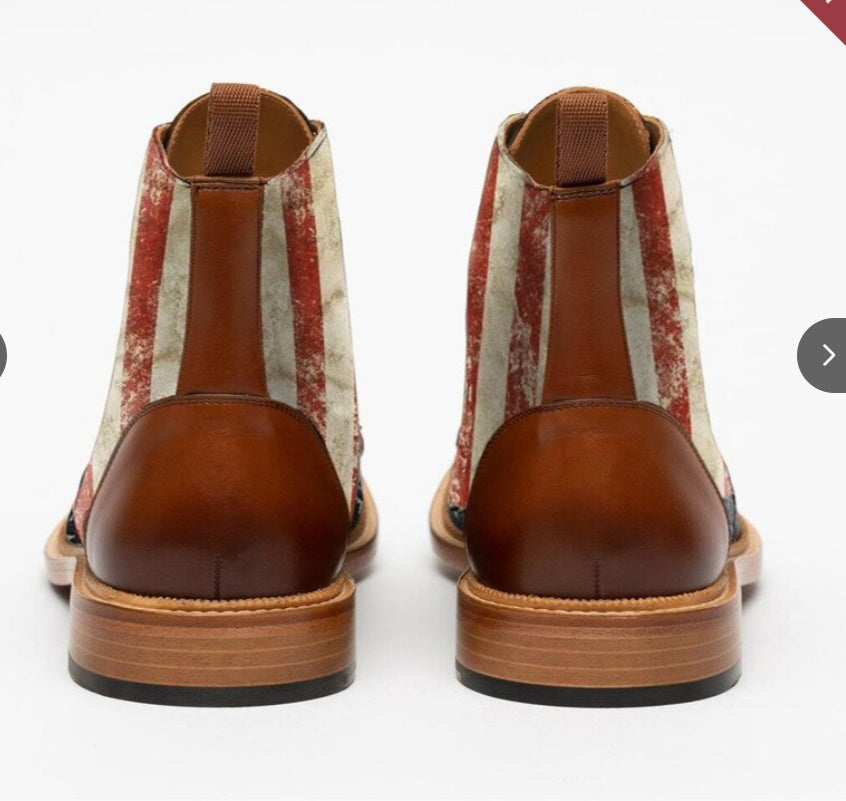 Retro Flat Bottom Martin Boots For Men