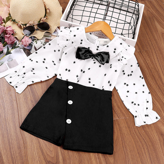 Girl's 2 Pcs Culotte Set