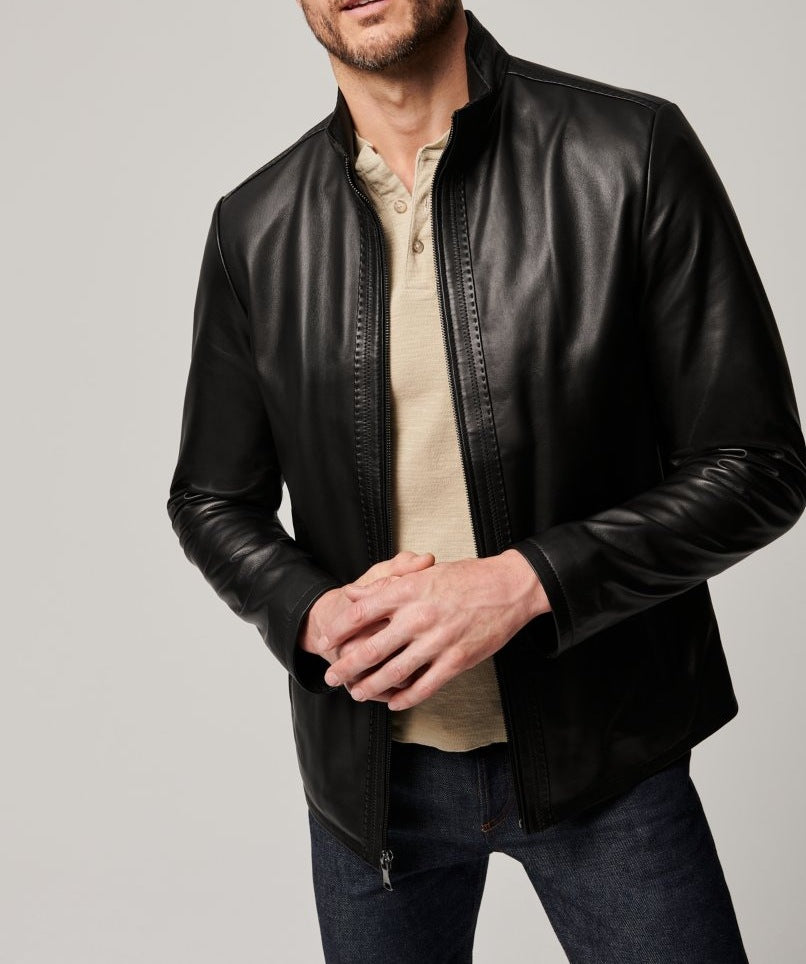 Men's American Leather Fashion Jacket