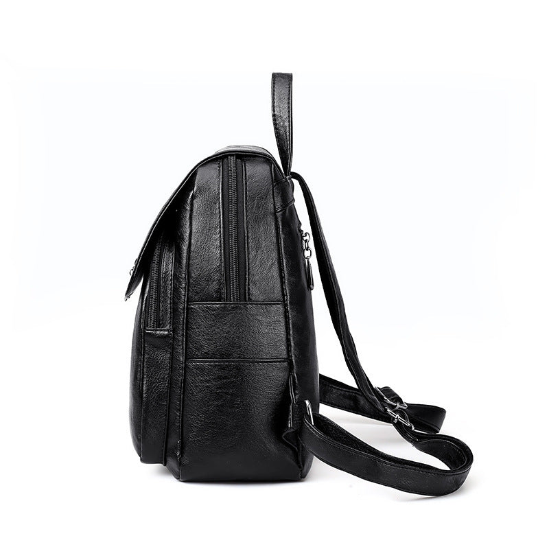 Women's  Soft Leather Travel Backpack