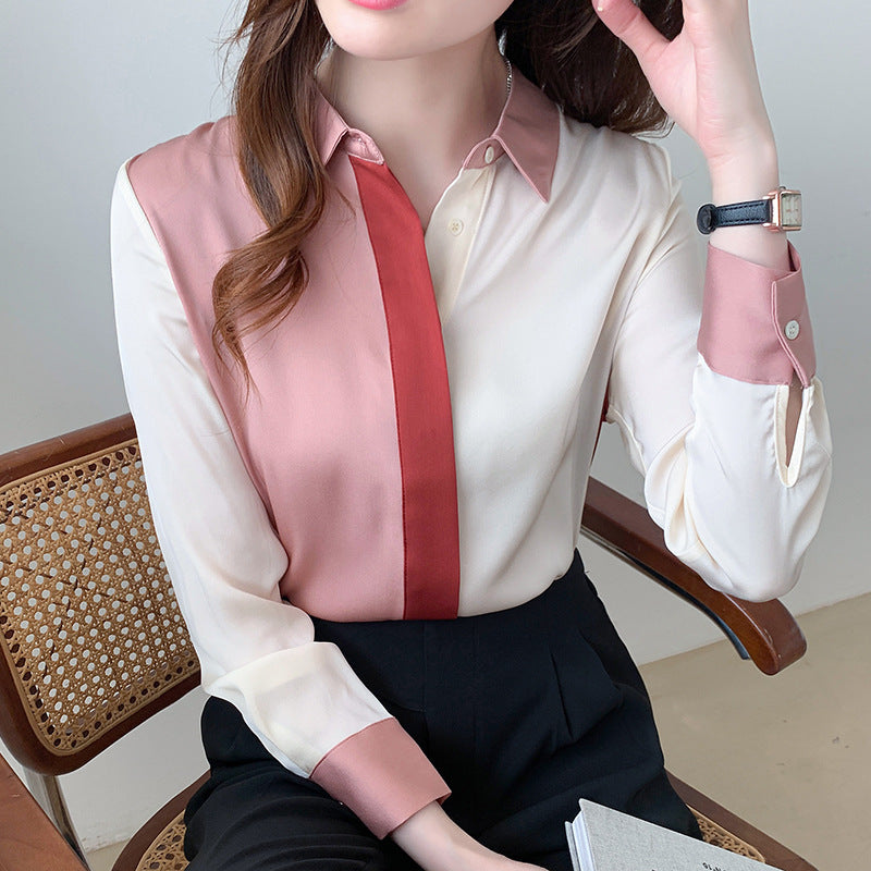 Women's Color Block Blouse