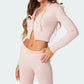 Ladies Knitted Hooded 2 Pcs Suit