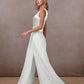 Women's V-neck Chiffon Pants Jumpsuit