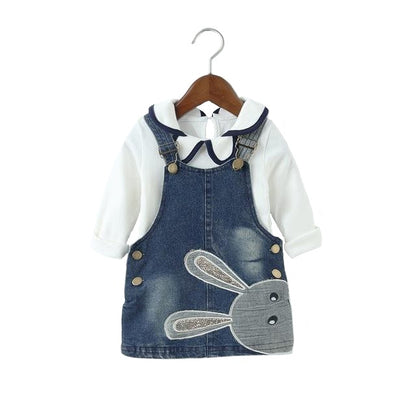 Girl's Denim 2 Pcs Set
