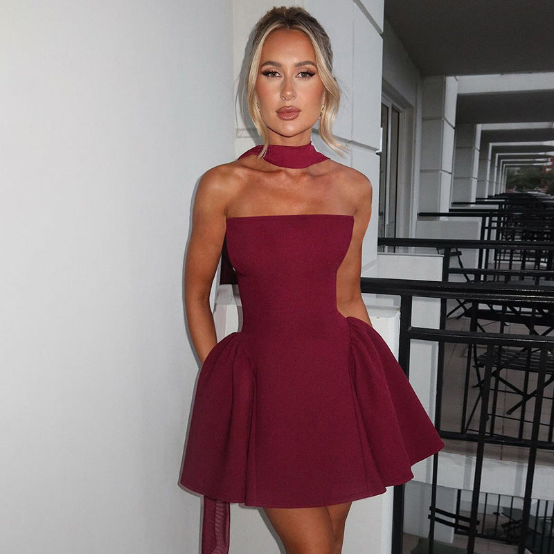 Women's Tube Top Mini Dress