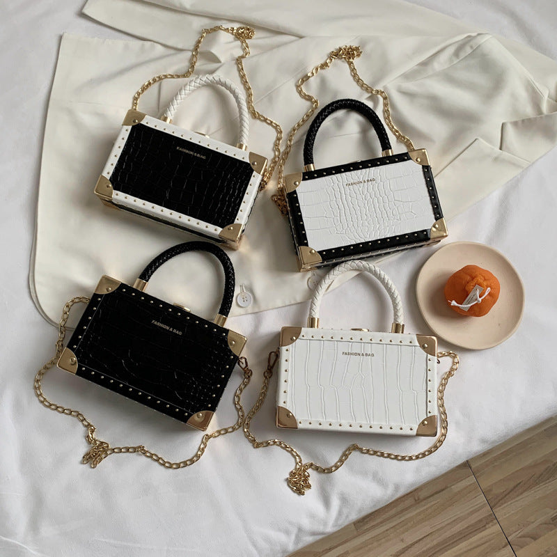 Retro Pattern Box bag