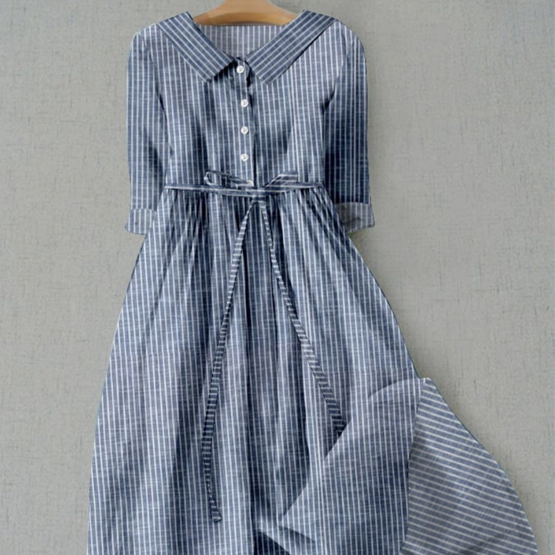 Women's Striped Shirt Dress