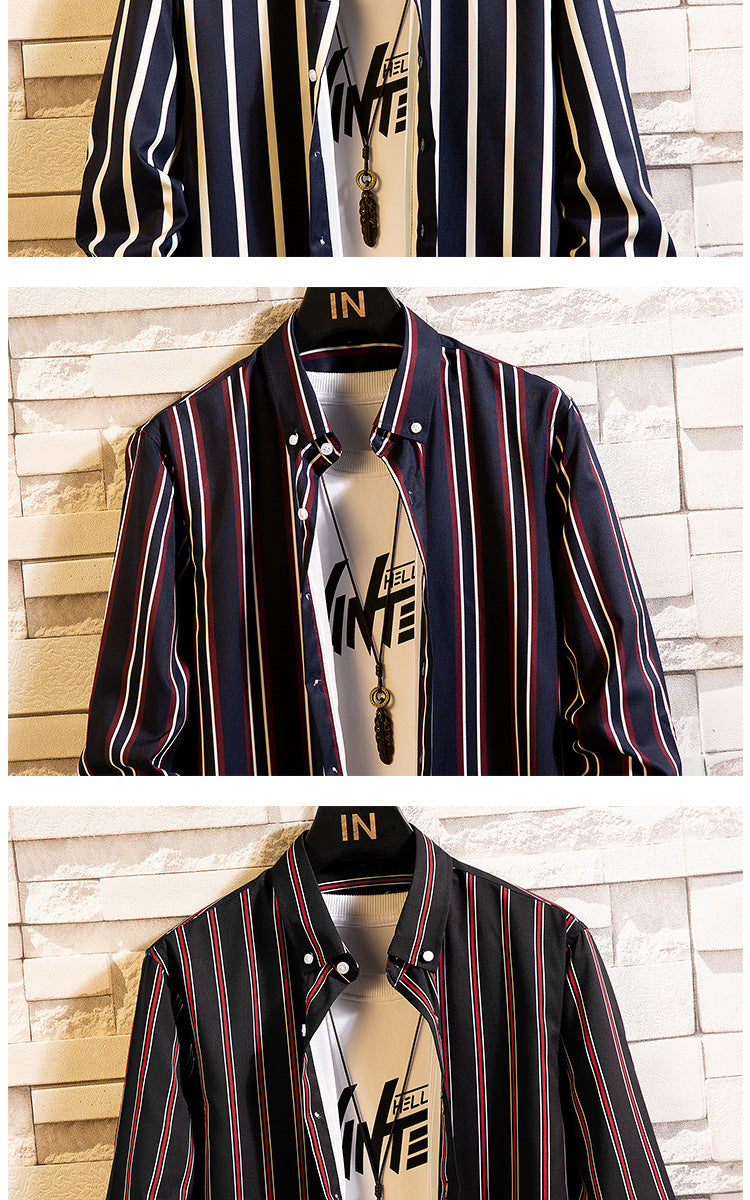 Men's Striped Sports Shirt