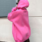 Street Style Polar Fleece Loose Pockets Hoodie For Women