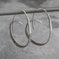 Spiral Large Circle Earrings