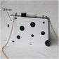 Black And White Polka Dot Clutch Bag