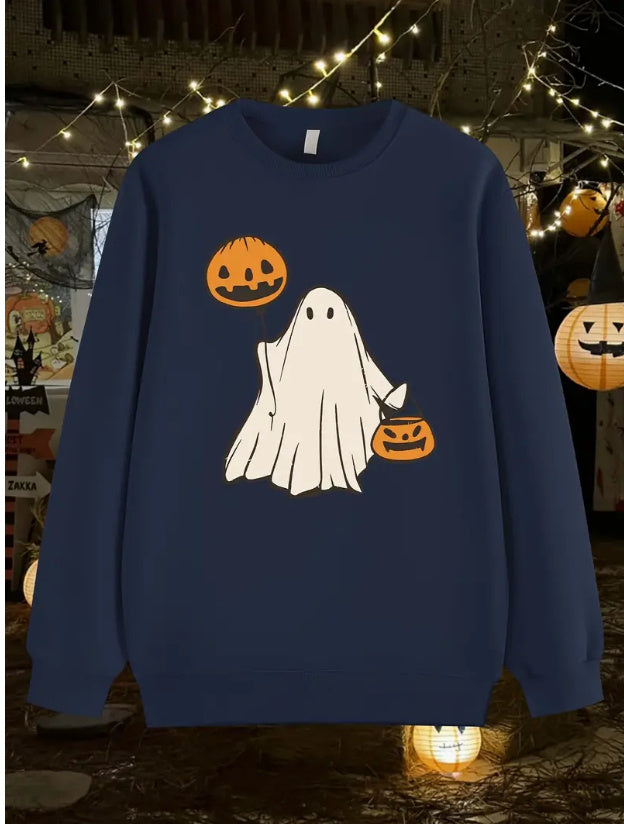 Fleece Printed Crew Neck