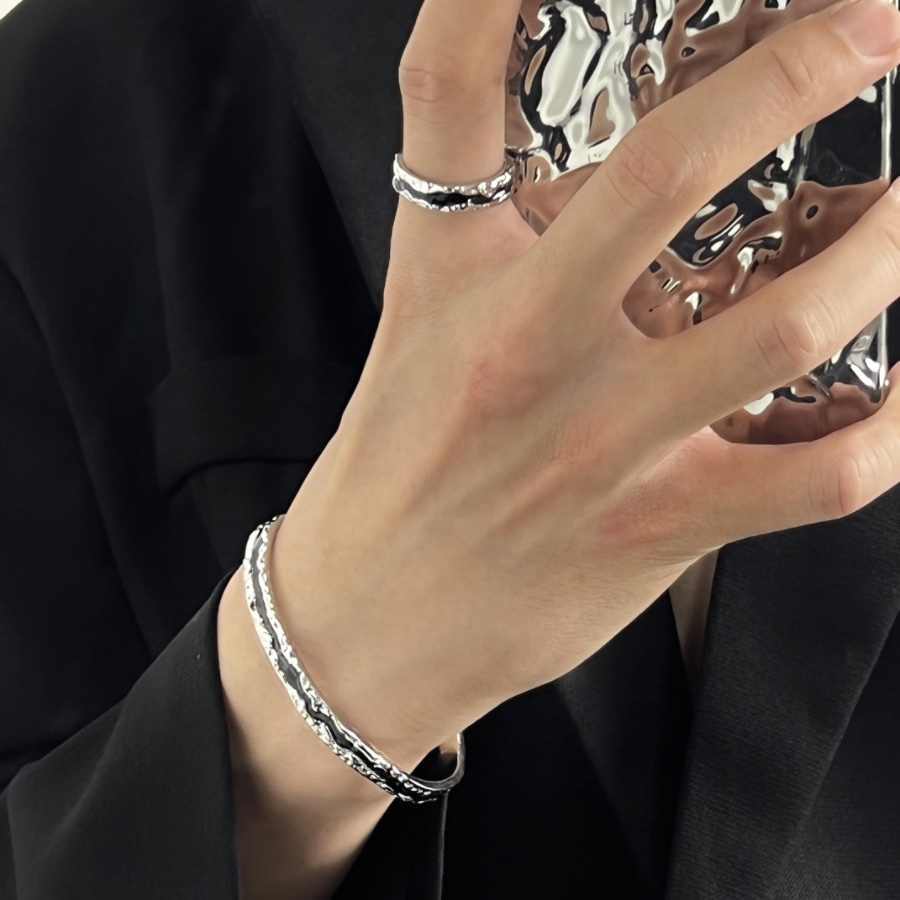 Dark Bracelet Ring Set