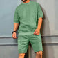 Men's Trendy Round Neck Short-sleeved 2pcs