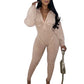 Women's Distressed  V Tight  Jumpsuit