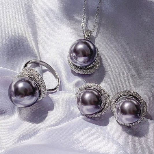 Silver Opal Mother Pearl Set
