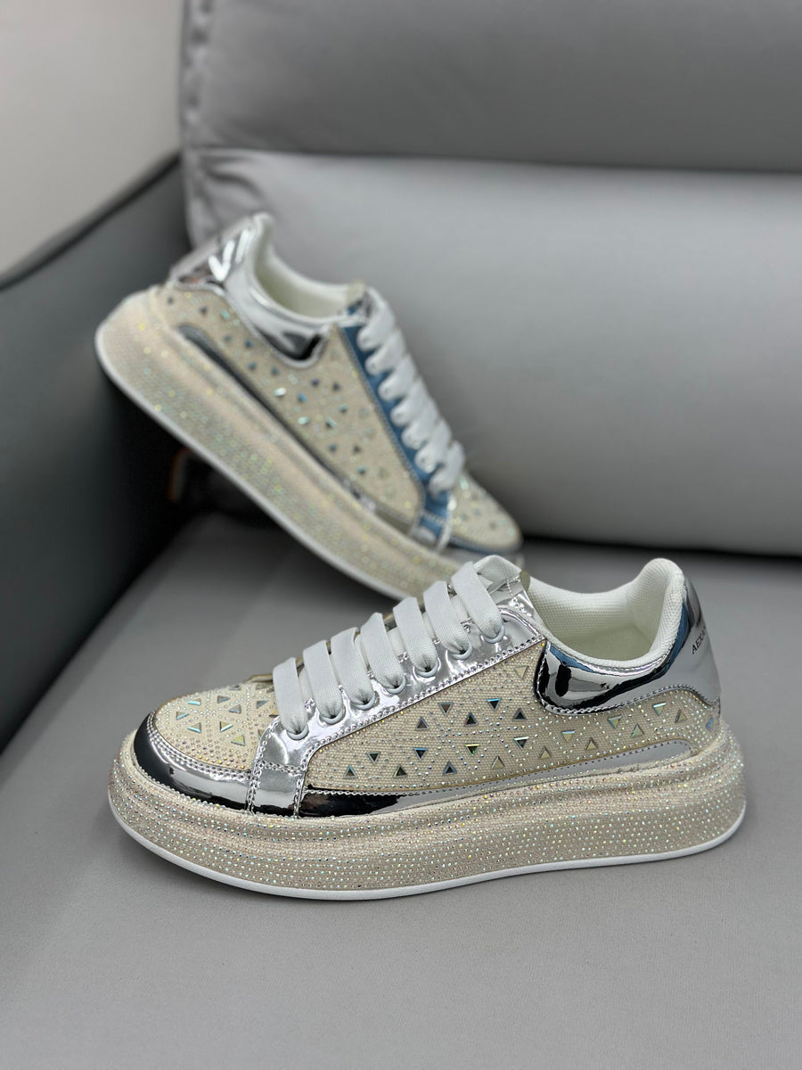 Men's Low-top Rhinestone Sneakers