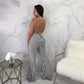 Striped Fitted Jumpsuit