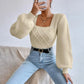 Women's Square Collared Sweater