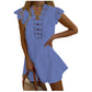 Women's Wrinkle Wash Mini Dress