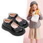 Girls PU Leather Peas Shoes