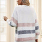 Warm French Stripe Cardigan For Women