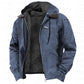 Pockets Fleece Zip-Up Hooded Jacket