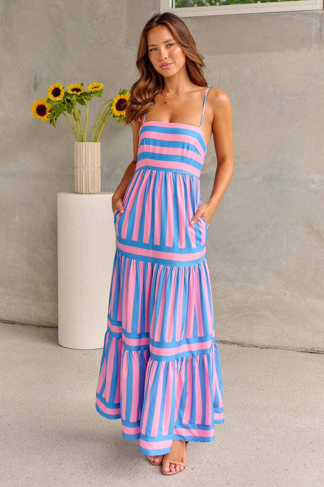 Striped Suspender Maxi