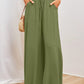 Womens Wide Leg Pocket Pants