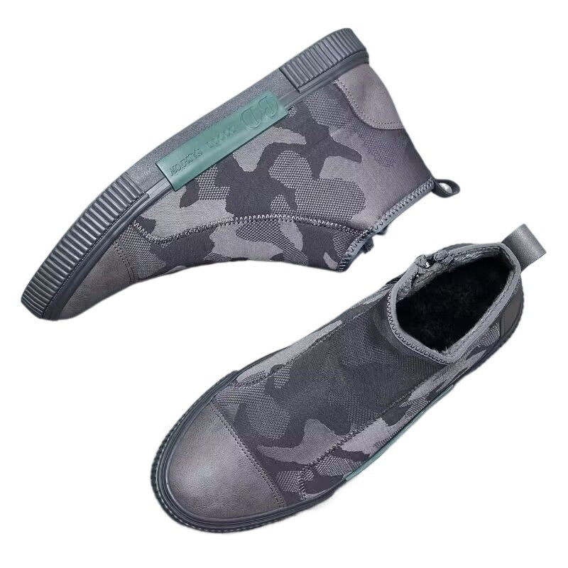 Men's High-top Canvas Slip-on