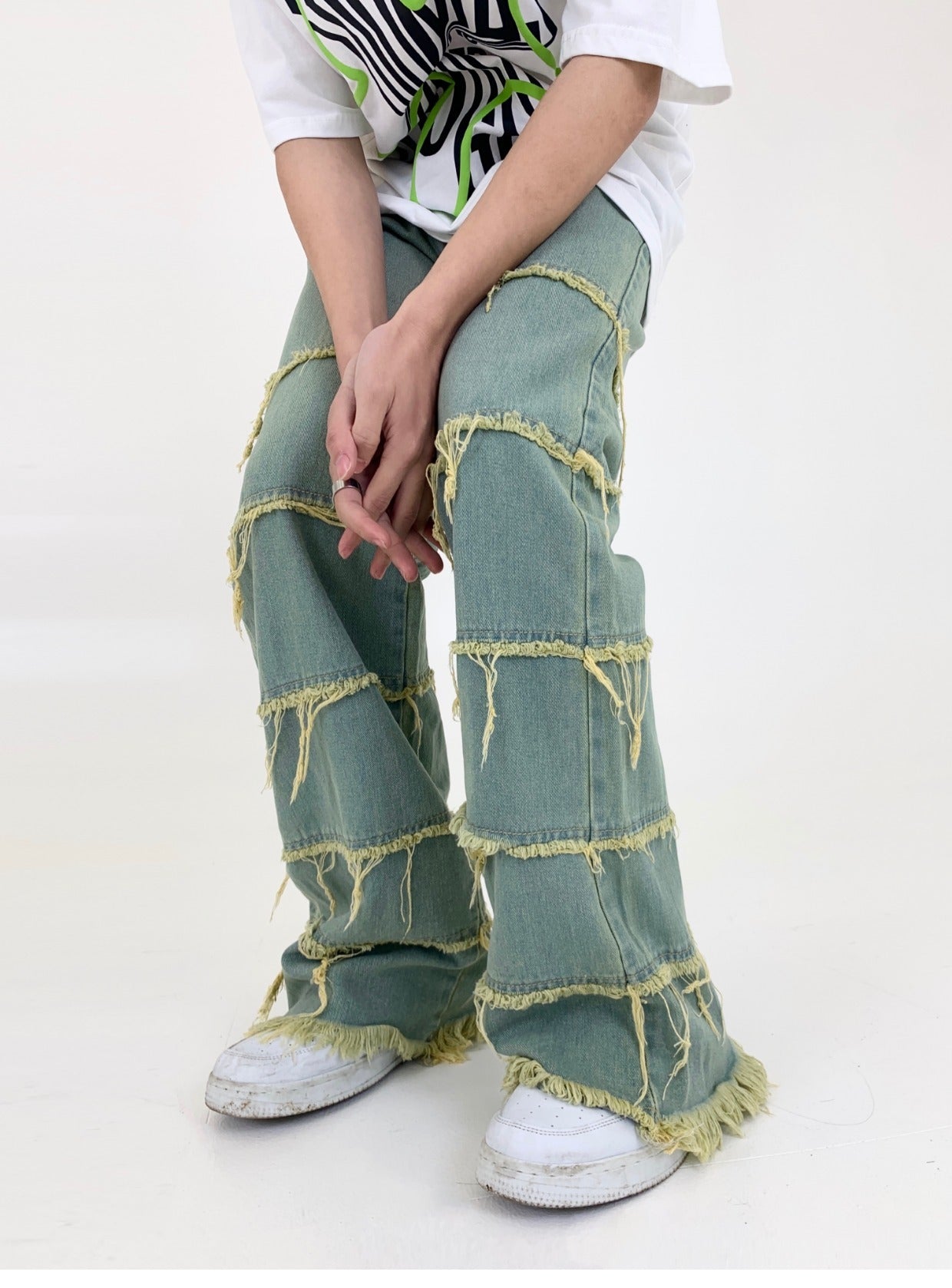 Men's Retro Washed Jeans