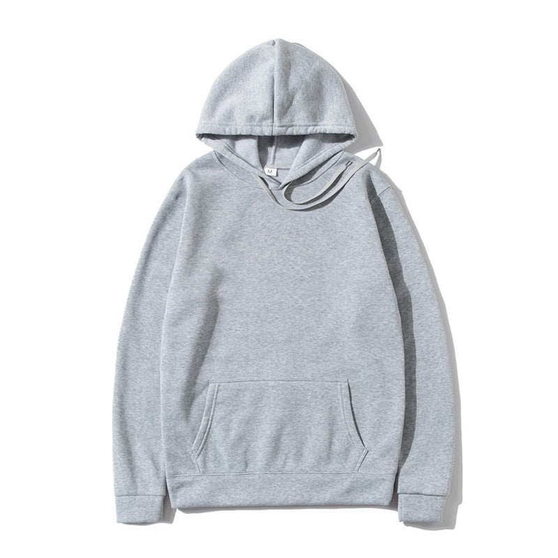 Cotton Fleece Solid Color Hoodie For Women