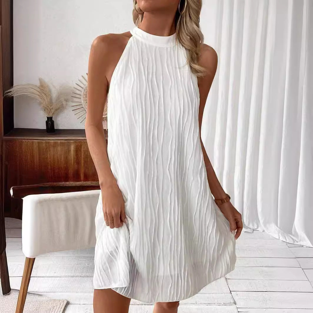 The White Halter Dress