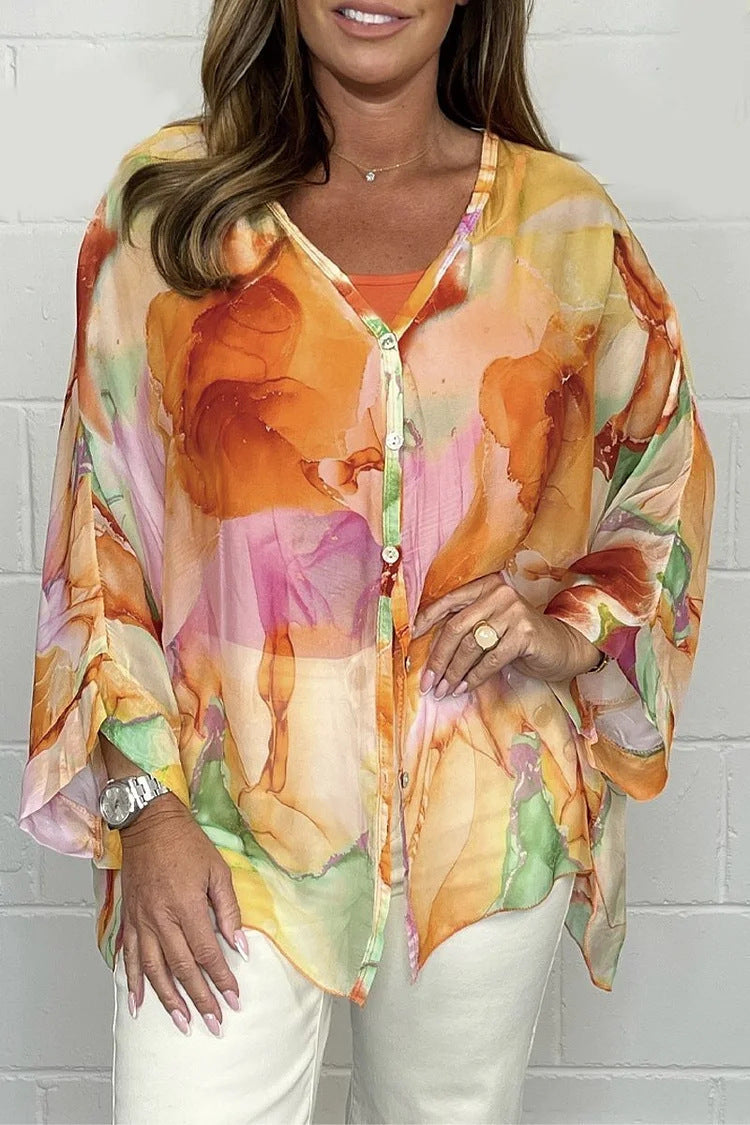 Floral Chiffon Shirt
