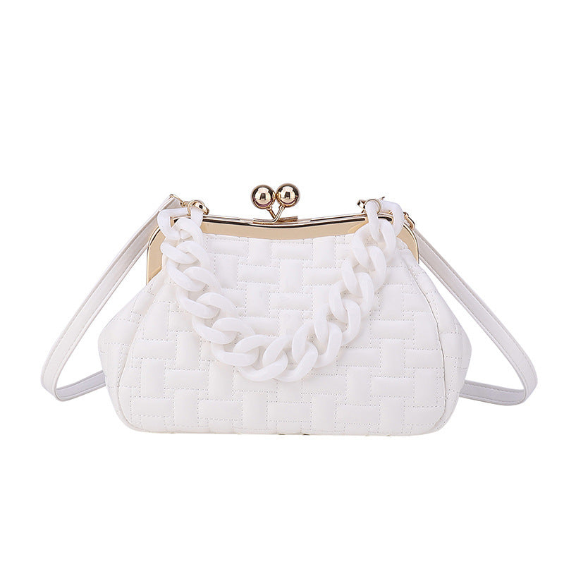 Small Designer Puffed Messenger Bag