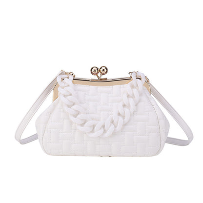 Small Designer Puffed Messenger Bag