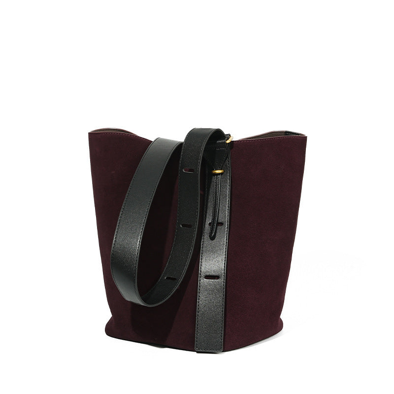 Women's Matte Leather Shoulder Bag