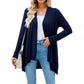 Solid Color Cardigan For Women