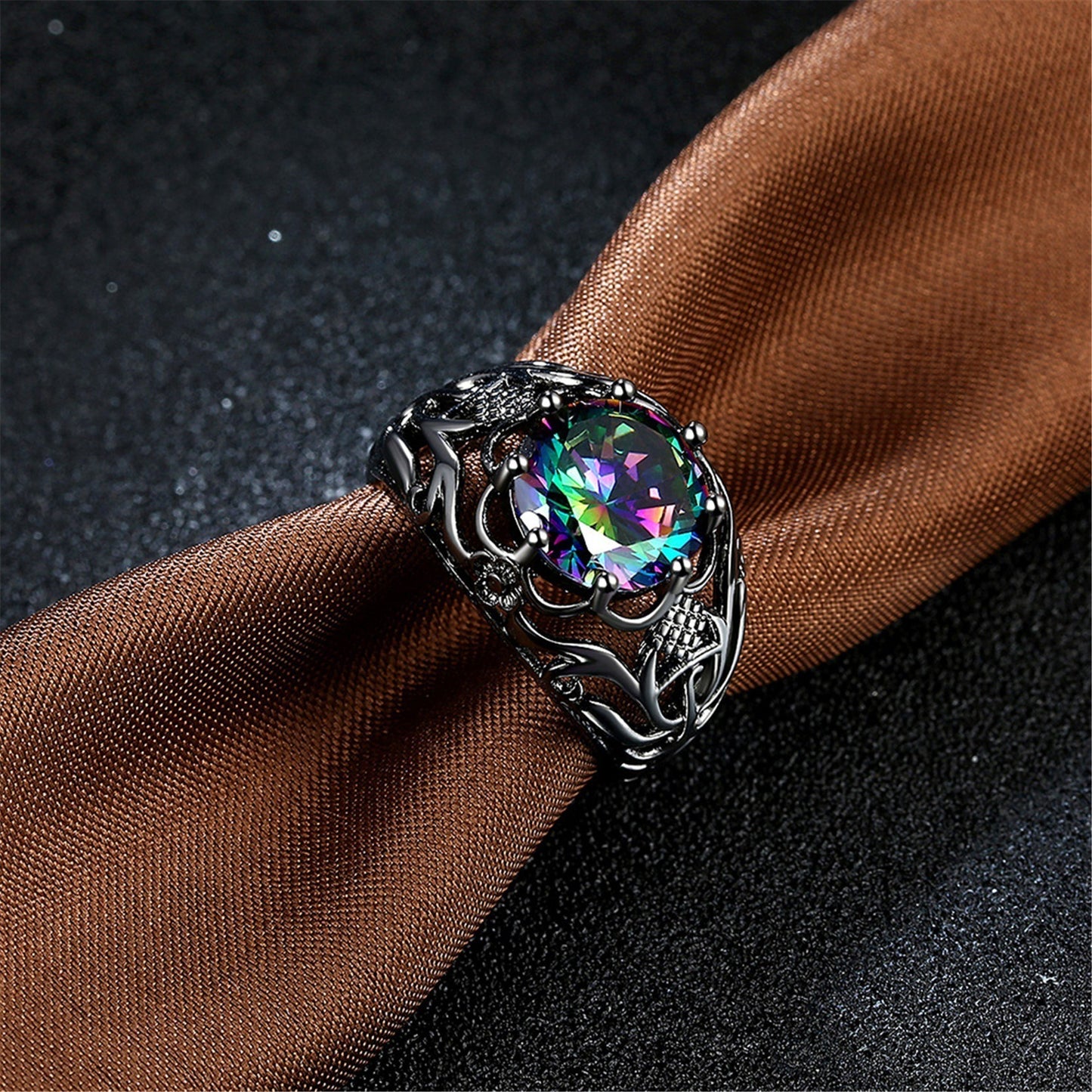 Zircon Hollow Ring