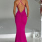 La Belle Low-cut Halter Dress