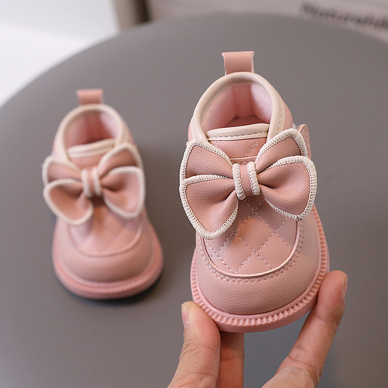 Baby Girl's Cotton Bow Shoes