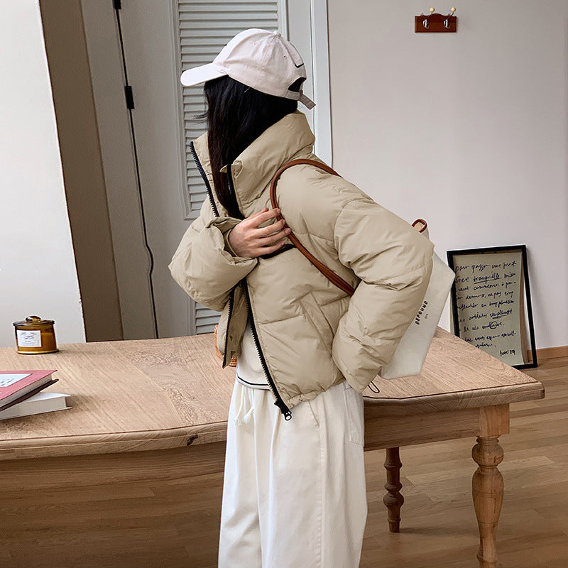 Fitted Puffer Parka Jacket