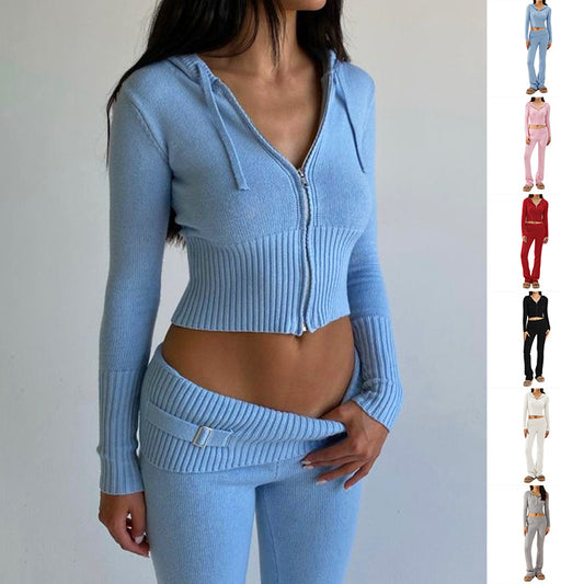Women Leisure  Sweater &  Pants Set