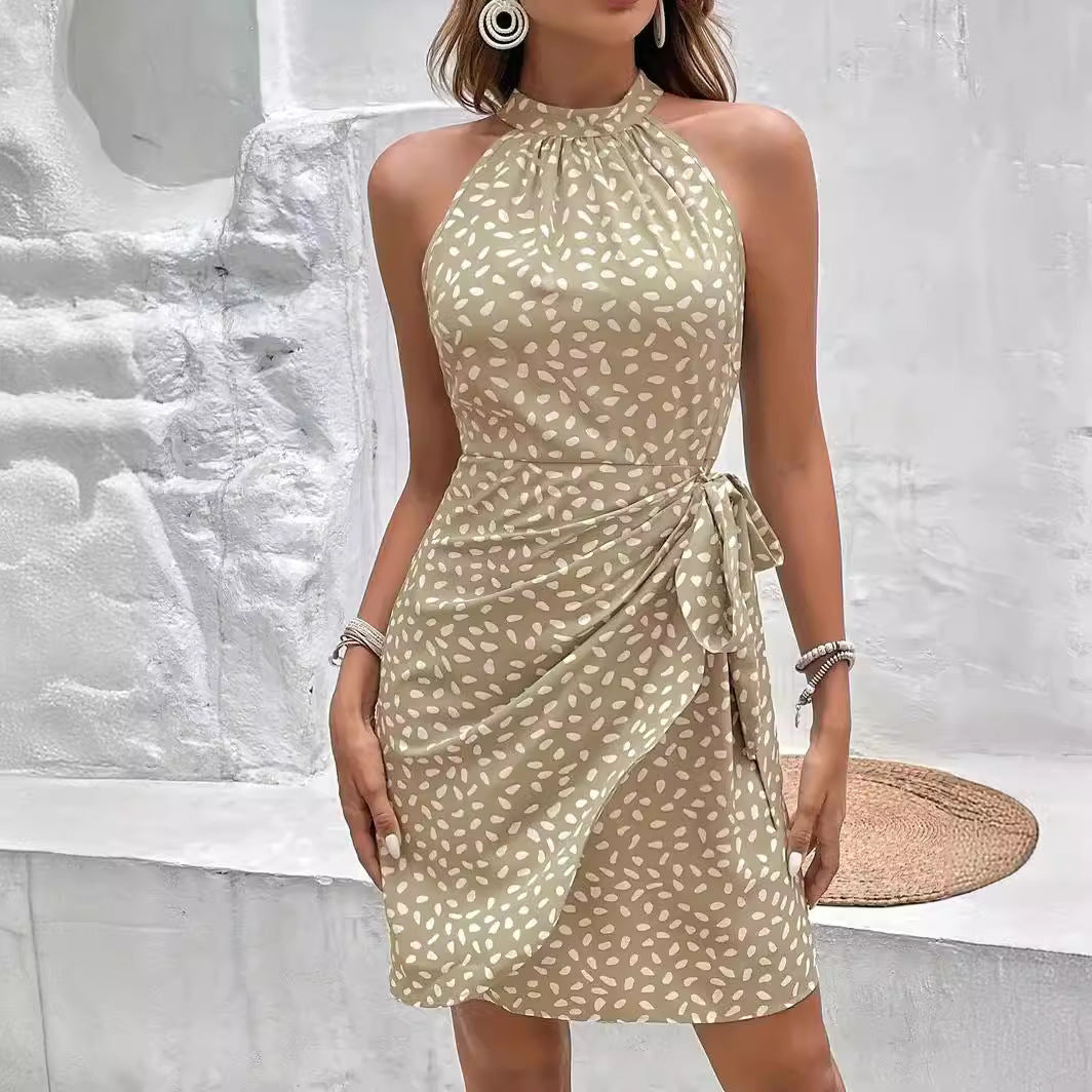Halterneck  Wrap Dress