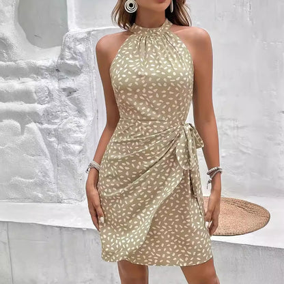 Halterneck  Wrap Dress