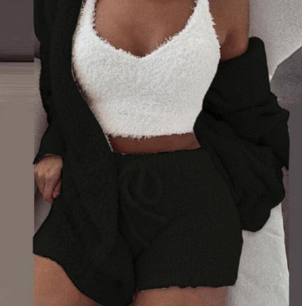 3pcs  Drawstring  Pajama Set